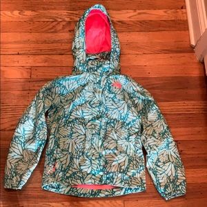 The North Face girls rain jacket, size 6/XS